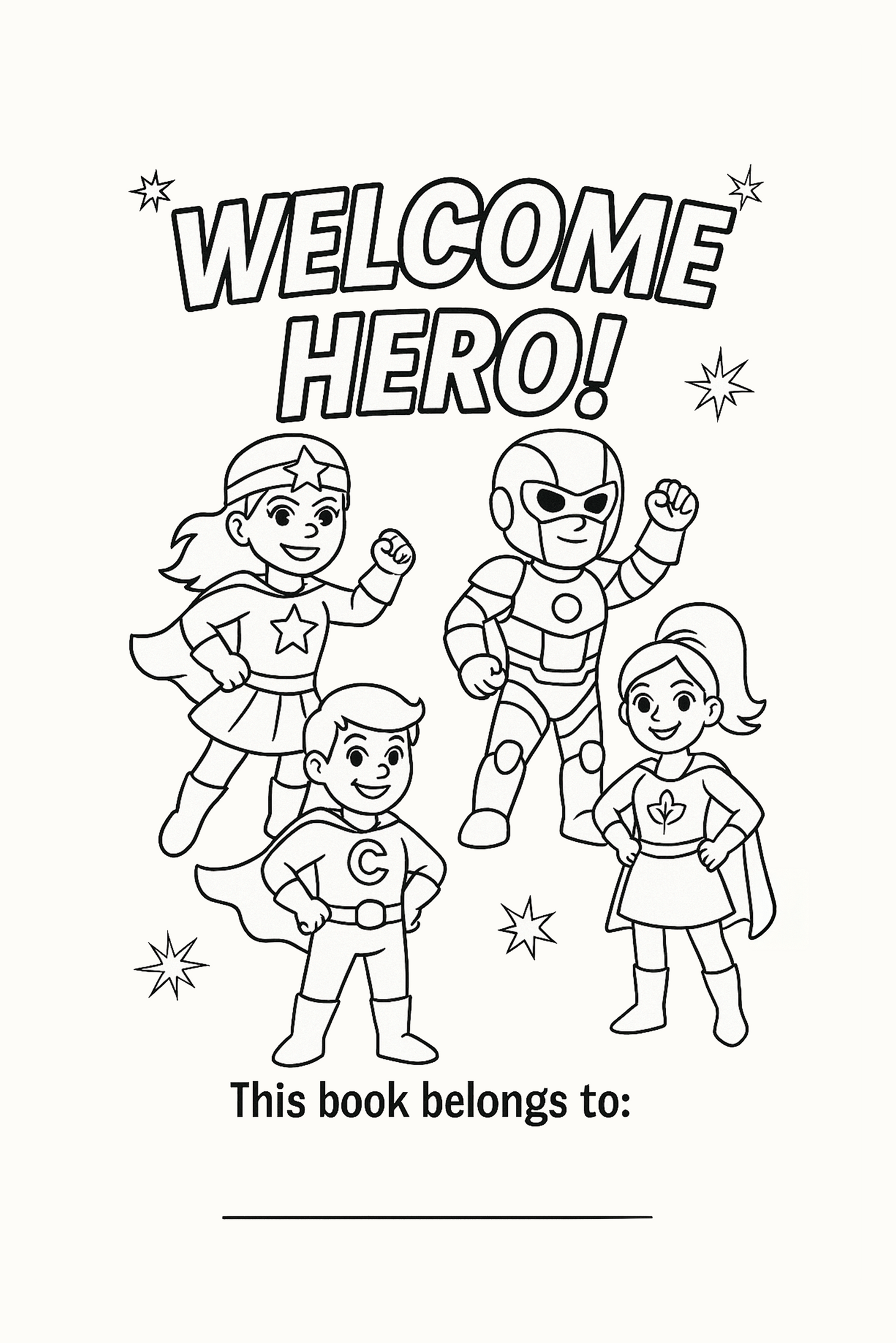 Colouring Comic: Helping Superheroes