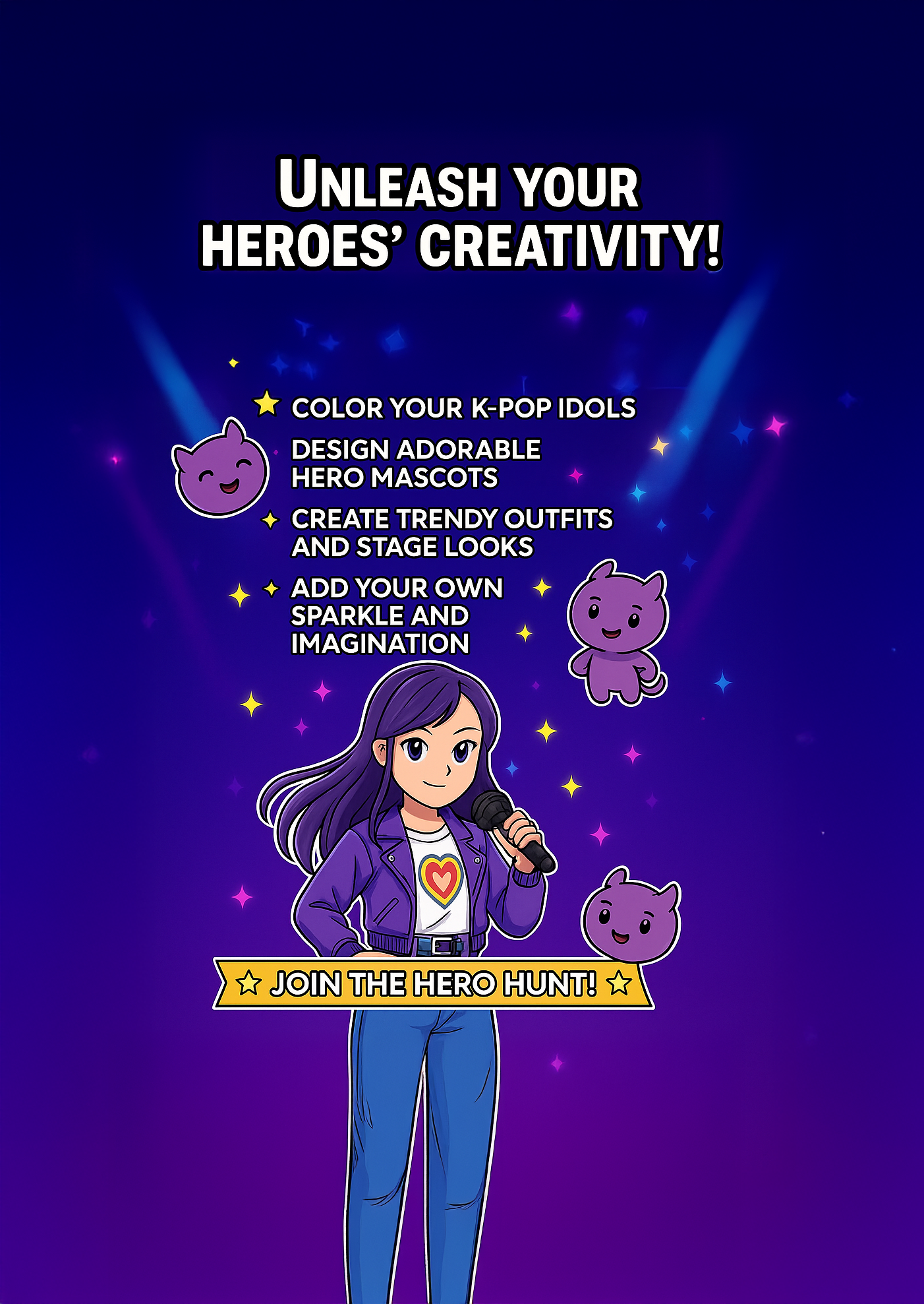 K-Pop Colouring Book for Kids Ages 6-12