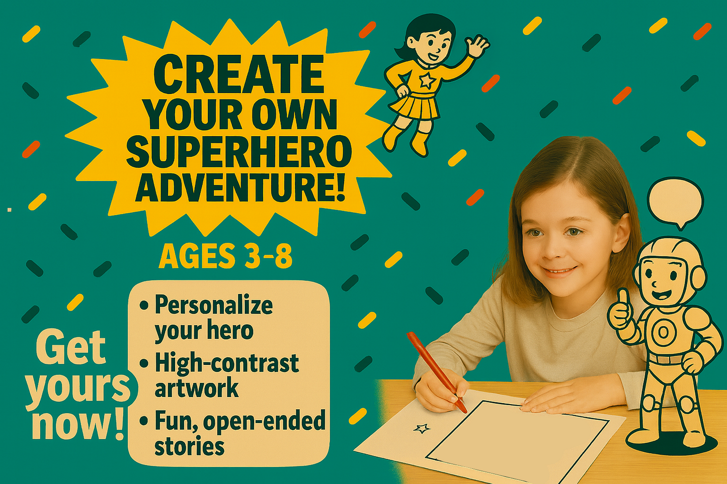 Colouring Comic: Helping Superheroes