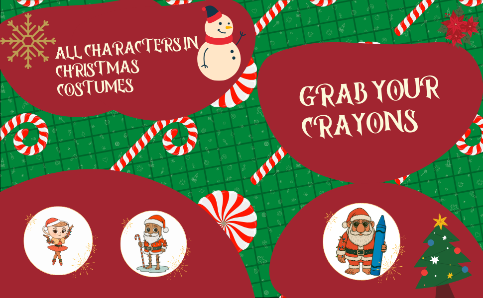 Italian Brainrot Christmas Colouring Book: Viral Meme Characters and Festive Holiday Illustrations for Kids