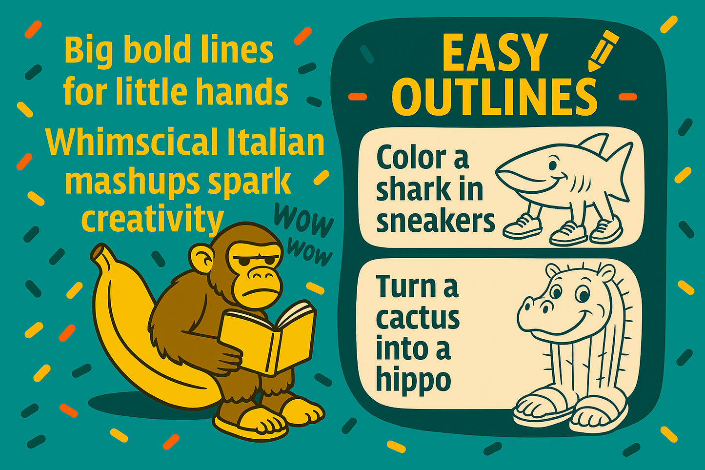 Italian Brainrot Colouring Book