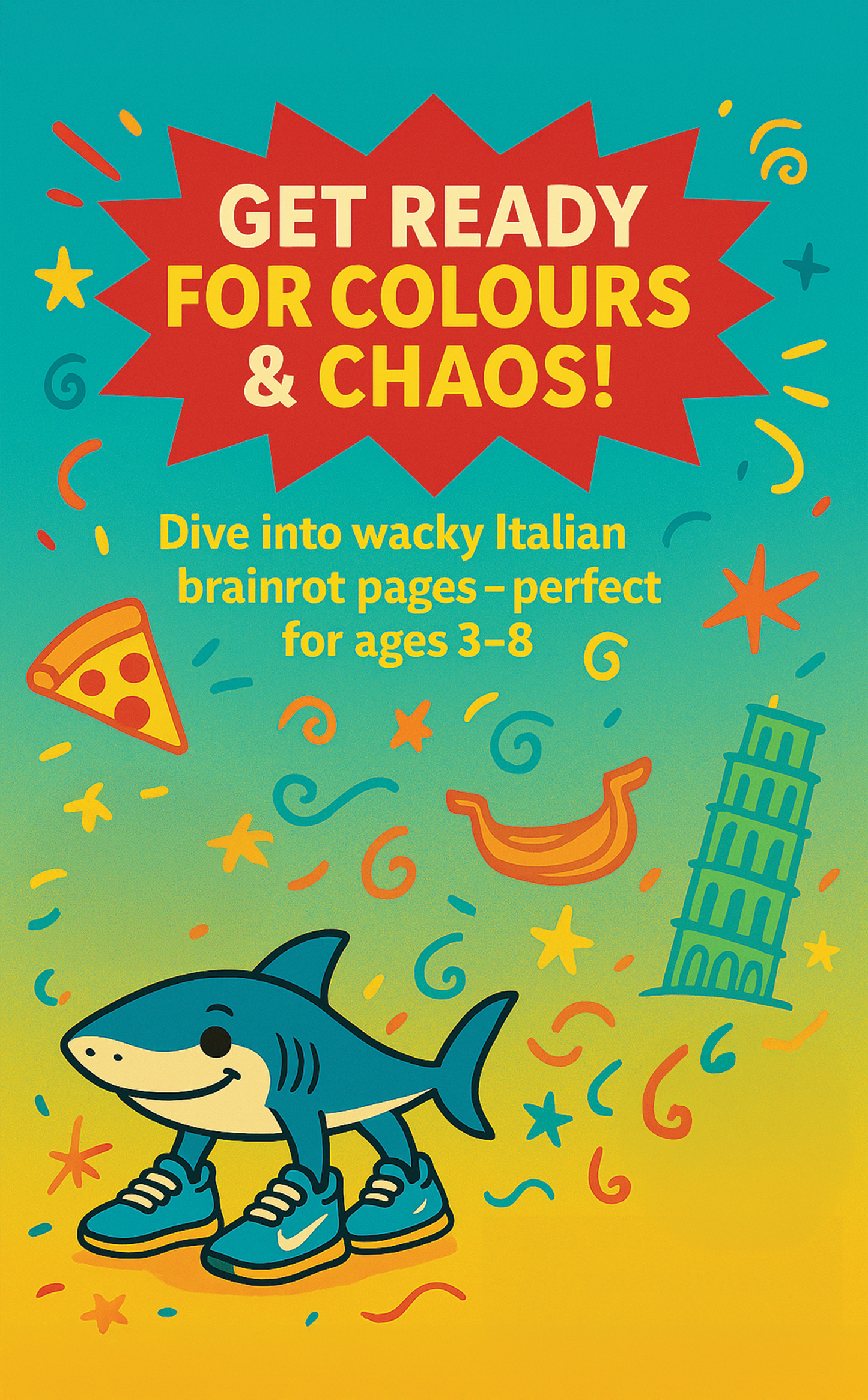 Italian Brainrot Colouring Book