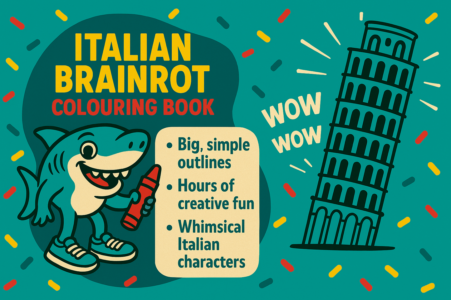 Italian Brainrot Colouring Book