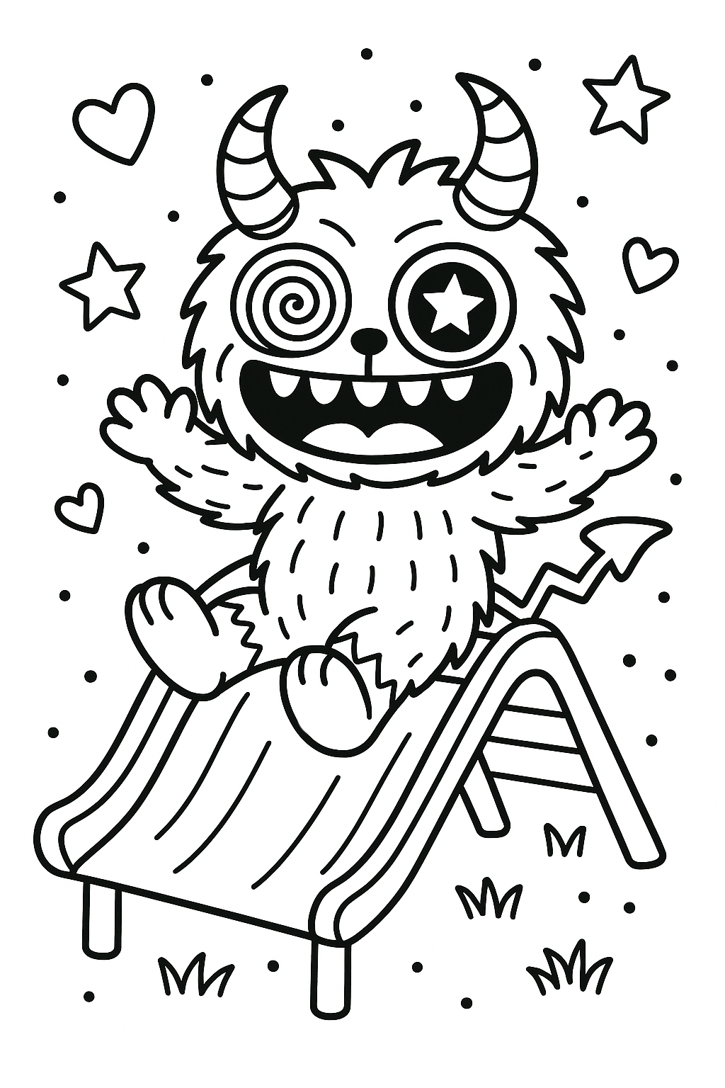 Babubu Coloring Book for Kids Ages 3-9: Cute & Silly Creature Adventures, Fun Activity & Creativity Workbook for Boys, Girls & Toddlers