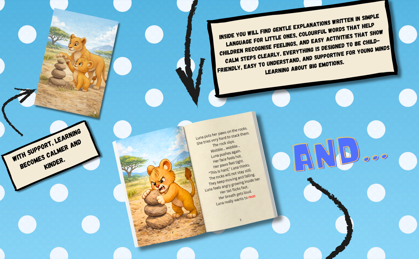The Angry Animal Who Wanted to Roar,A Social Emotional Learning Picture Book to Help Children Ages 4-8 Manage Big Feelings, Frustration, and Tantrums with Simple Calming Strategies.