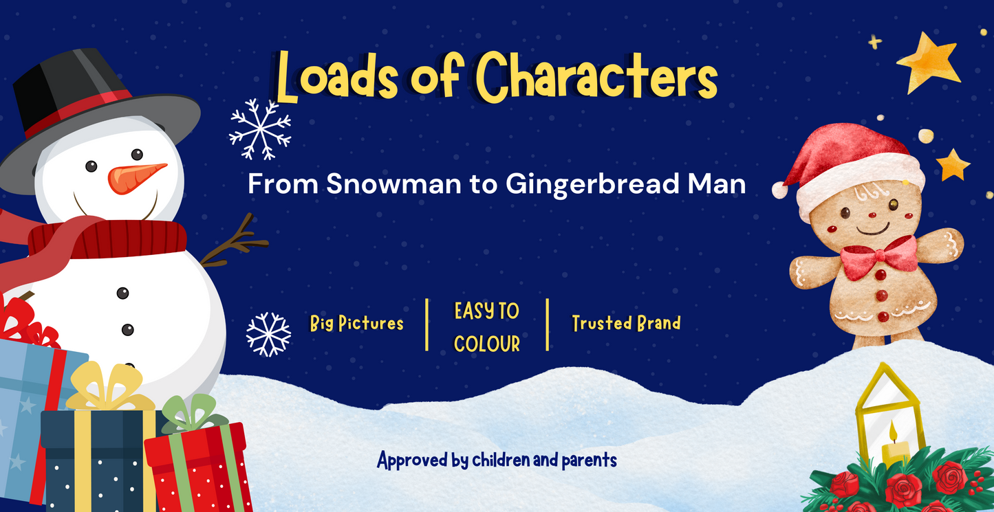 Christmas Colouring Book for Kids Ages 3–8